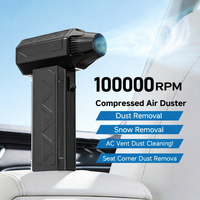 Souffleur d'air portable haute vitesse avec moteur sans balais, batterie 4000 mAh, pour le nettoyage extérieur – Ventilateur turbo OEM disponible