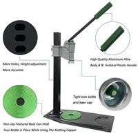 Outil de serrage manuel pour bouteilles, machine à sertir les capsules de 26 mm et 29 mm, sertisseur de bouteilles robuste en métal, action facile, sertisseur de bouteilles de table