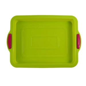 Teglia Quadrata Antiaderente in Silicone da 8 Pollici con Manici in <span class=keywords><strong>Acciaio</strong></span>, Stampo per Brownies e Torte - Product Image 4