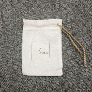 Bolsa de Regalo Ecológica de Algodón con Cordón y Asa de Cuerda, Personalizable con Logotipo, para Artículos Esenciales de Compras - Product Image 5