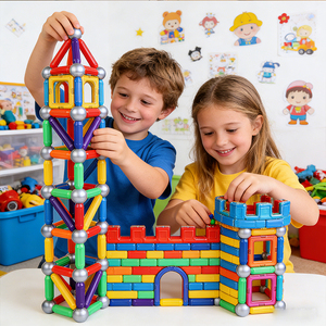 Trending Products 2026 3d Diy Magnet Balls Stick Magnetic Blocks <strong>Model</strong> <strong>Building</strong> Toys Educational Construction Toy <strong>Building</strong> Block - Product Image 6