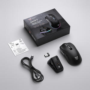 Souris de jeu ONIKUMA DM07 noire PAW3311 RGB 24000 DPI 1000Hz, souris de jeu rechargeable à trois modes pour <span class=keywords><strong>PC</strong></span> portable, REACH RoHS - Product Image 4