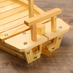 Perahu bambu melayani Sushi perahu kayu kayu Sushi MOQ kecil untuk restoran Sushi Jepang - Product Image 3