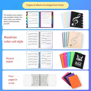 Carpeta portátil para partituras A4 para músicos, organizador de partituras de piano editable, soporte para documentos musicales - Product Image 4