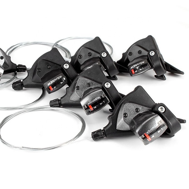 MicroNEW MTB Bicycle Derailleur Shift Lever Bike 24/27 Speed Shift Finger Dial 7/8/9/10/11 Speed Split Finger Transmission