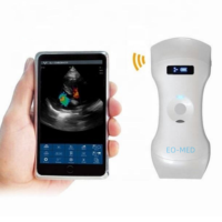 Usage général Échographie Doppler couleur sans fil à main Sonde convexe et linéaire et cardiaque 192 éléments Scanner à ultrasons vétérinaire DCU19G