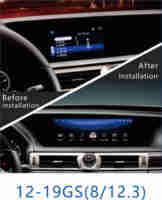 12.3 pouces écran vertical 8 + 64GB Android voiture lecteur multimédia Radio GPS Navigation pour Lexus GS300 GS350 GS450 2004-2011