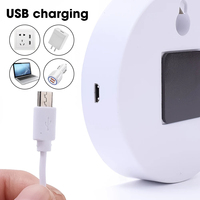 Lámpara LED con Sensor de Movimiento para Gabinete de Cocina, Luz de Pared de Inducción Inteligente Recargable por USB, Luces Nocturnas para Armario