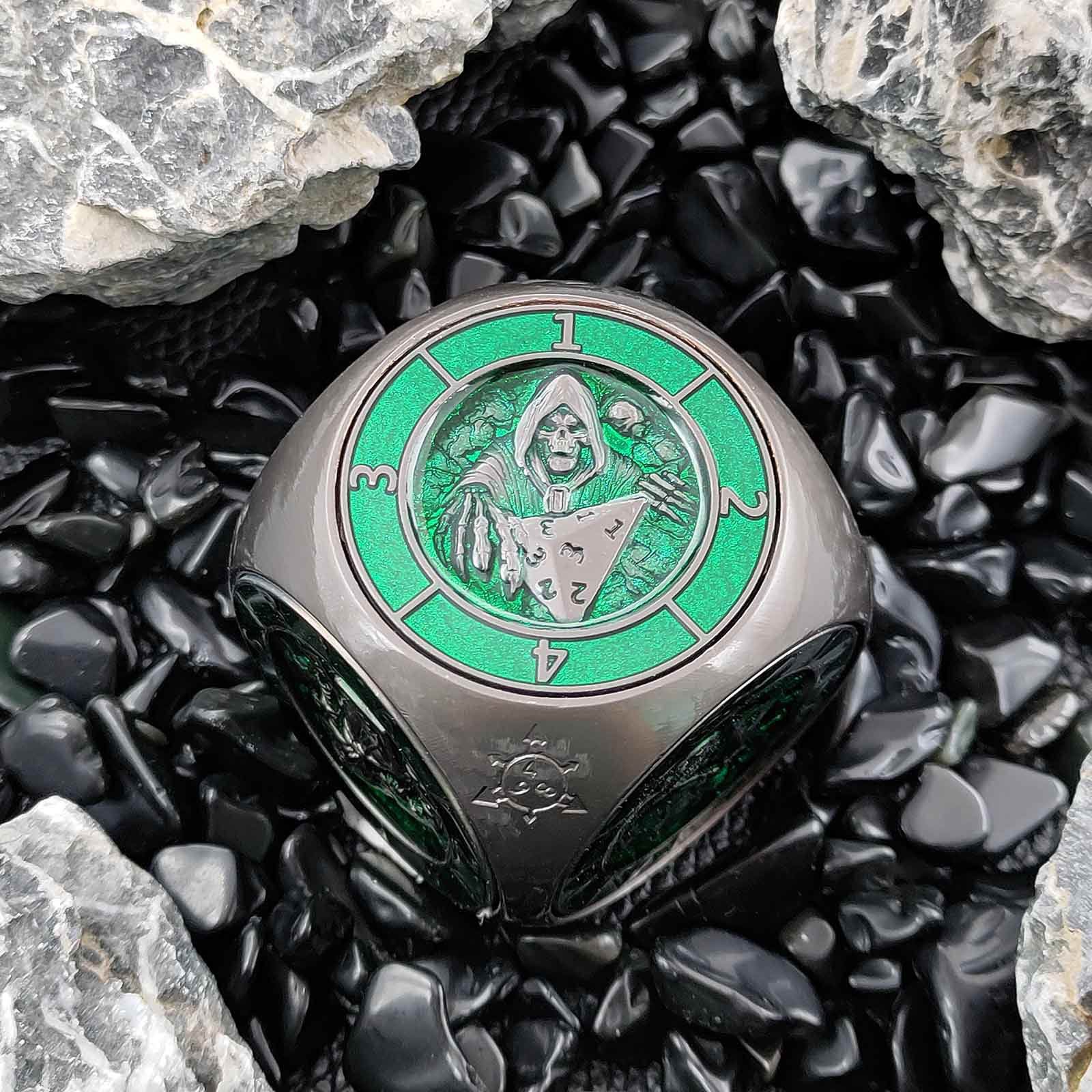 Boîte verte d'arme à feu de perle