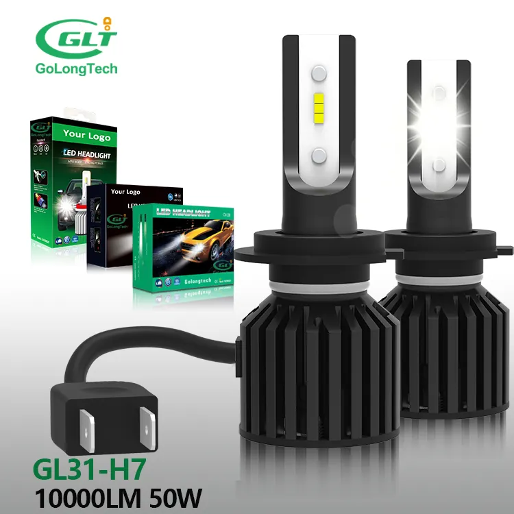 GL31 50W high brightest 20000LM high power low beam H8 H9 H11 H16 9005 car h11 auto h4 csp H7 led new 2021 headlight