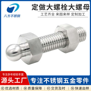 Stainless Steel Hex Bolt M6 M24 With Nuts Forged Stud Grade B Thread 6G - Product Image 3