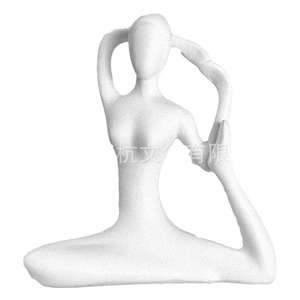 Ensemble de figurines de yoga 4 pièces en résine, décoration minimaliste pour la maison, salon, chambre, bureau - Product Image 2