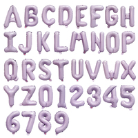 Vente en gros de 16 pouces feuille lettre ballons couleur bonbon numéro personnalisé feuille ballons enfants fête d'anniversaire fournitures décorations