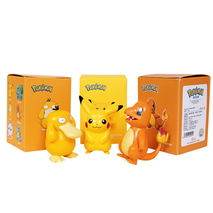 ฟิกเกอร์ตัวการ์ตูน Pika-chu squirptle bultle basaur Charmander Psyduck ของแท้สำหรับเด็ก - Product Image 4