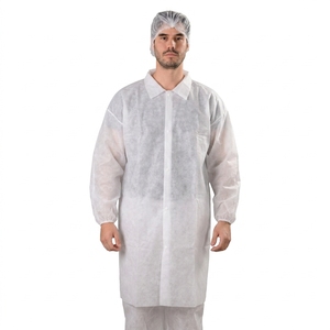 Fournitures EPI : <span class=keywords><strong>Blouse</strong></span> de <span class=keywords><strong>laboratoire</strong></span> <span class=keywords><strong>jetable</strong></span> en PP non tissé, vêtement de travail certifié CE pour usage hospitalier et en salle blanche - Product Image 4