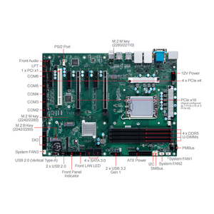 สำหรับ MS-CF05 V2.0 ATX 14/13/12th Gen Core I9/i7/i5/i3 Pentium Celeron Q670E DDR5 128GB เมนบอร์ดประสิทธิภาพสูง รุ่นที่ 14/13 - Product Image 2
