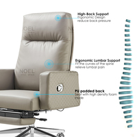 Chaise de bureau de direction de luxe moderne Guangdong, chaises de direction pour bureau, PU aluminium NOEL, chaise pivotante, bureau à domicile