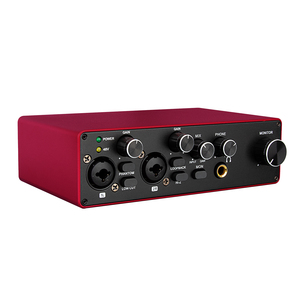 Rx2 Chuyên Nghiệp Card Âm Thanh Âm Thanh Thẻ Âm Thanh <span class=keywords><strong>2</strong></span> Kênh <span class=keywords><strong>USB</strong></span> Giao Diện Âm Thanh Với Mic Preamplifier Cho Ghi Âm Phòng Thu - Product Image 1