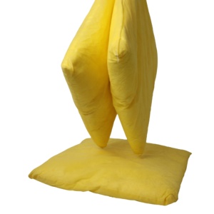 Almohadas Absorbentes para Materiales Peligrosos, para Limpiar Pequeños Derrames de la Mayoría de Ácidos, Bases, Refrigerantes, Pinturas, Solventes y Productos Químicos Peligrosos - Product Image 1