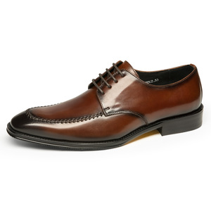 High-quality luxurious minimalist English-style genuine leather versatile men's wedding <b>shoes</b> for business and casual wear - Product Image 5