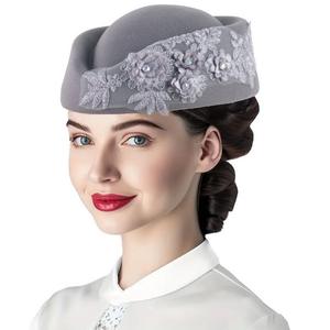 Chapeau de cérémonie pour femmes, chapeau floral pour femmes, adapté aux mariages, aux fêtes et aux événements - Product Image 3