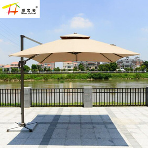 Parasol romain cantilever de grande taille pour jardin et plage, personnalisable avec impression de logo, vente en gros <span class=keywords><strong>d</strong></span>'usine, parasols et bases pour terrasse - Product Image 2