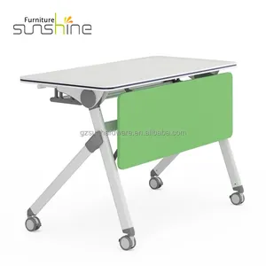 Folding Conference Long Table Stitching Large Training Conference Table Multifunctional Double Training Table for Workplace