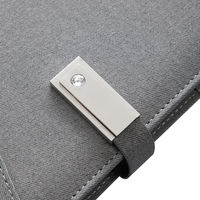 Bloc-notes de luxe 2023, cadeaux d'affaires, chargement, bloc-notes intelligent, Usb, Flash, banque d'alimentation, stylo en métal