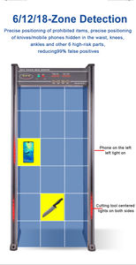 학교용 금속 탐지기 자동 보안 게이트 고감도 멀티 존 스캐너를 통한 고급 보행 - Product Image 6