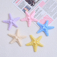 Nuevos Dijes de Resina con Forma de Estrella de Mar, Grandes y Limpios, de Aproximadamente 56*53mm, Ideales para Manualidades, Zapatos, Sombreros, Pulseras, Regalos, Horquillas, Bolsos y Cajas