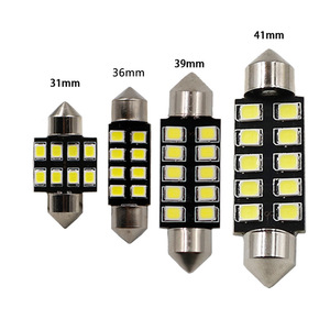 Lampe de lecture LED pour voiture, éclairage intérieur, éclairage de cabine, double extrémité 2835 C5W 31mm 36mm C5W bleu glace - Product Image 1