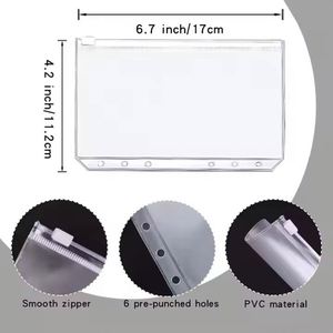 Carpeta de Cuero PU A5, Carpeta Organizadora con Sobres para Dinero en Efectivo, Planificador, Bolsillos, Etiquetas Adhesivas para Categorías, para Ahorrar Dinero - Product Image 5