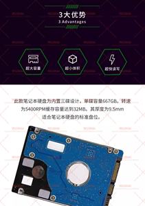 2.5인치 노트북 기계식 하드 드라이브 32M 캐시 수직 드라이브 ST2000LM003 - Product Image 4