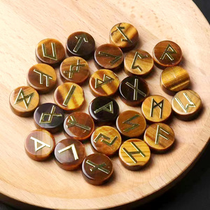 25 Runas <span class=keywords><strong>de</strong></span> Cristal <span class=keywords><strong>de</strong></span> Bruja, Piedra Semipreciosa, Runas <span class=keywords><strong>de</strong></span> Ojo <span class=keywords><strong>de</strong></span> Tigre, Tallado <span class=keywords><strong>de</strong></span> Cristal - Product Image 4