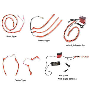 Strip pemanas listrik 200C pita pemanas silikon karet silikon pembungkus kabel pemanas Spiral untuk pipa pelindung pembekuan - Product Image 6