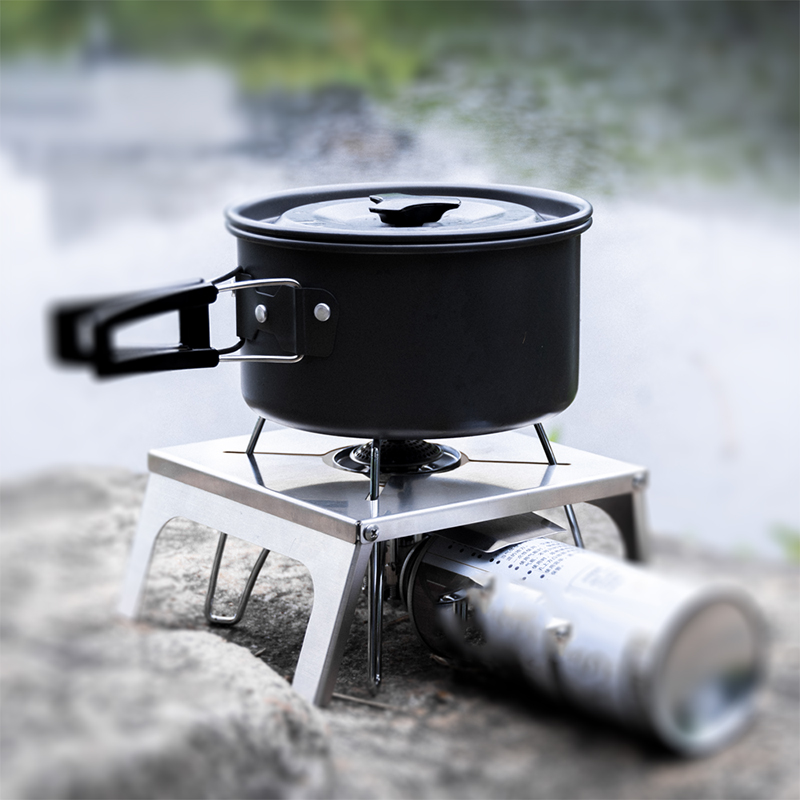 Mini Camping Table Heat Shield Gas Stove Stand for SOTO