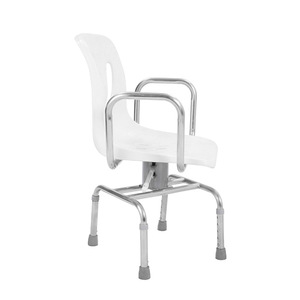 Chaise de douche avec accoudoirs et dossier YK-791S en acier thermolaqué pour la sécurité dans la salle de bain - Product Image 3