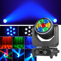 Projecteur professionnel Mini 7x40W Zoom Bee Eye à tête mobile RGBW 2800-6800K LED pour scène, bar, karaoké, fête, mariage, spectacle