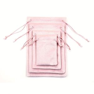 Pochette à bijoux en velours avec cordon de serrage, plusieurs tailles, logo personnalisé, emballage écologique de luxe - Product Image 3