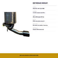 Untuk Volkswagen Golf MK7 Golf 8 7.5 1.4T TSI 2013 sampai 2024 SS304 Knalpot Elektronik Dual Valve Catback Racing Sound dengan Ujung Knalpot Hitam