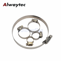 Collier de serrage en acier inoxydable Type américain Collier de serrage à vis sans fin pour tuyau de gaz Taille 3/4 "1/8" en pouces