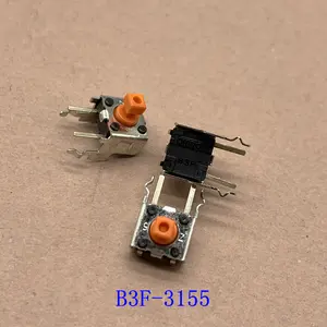 Interruptor táctil de B3F-3155 Original con soporte, botón micro interruptor de 6x6x6,15 MM 2.55N DIP-4, nuevo
