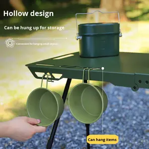 Mesa Plegable Portátil Moderna de Aluminio para Exteriores IGT - Diseño de Altura Ajustable de Alta Calidad para Camping y Picnic - Product Image 4