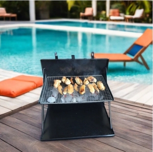 Grill à <span class=keywords><strong>charbon</strong></span> de bois portable s'intègre dans un sac à dos parfait pour le camping, le talonnage, les voyages, la randonnée, la navigation de plaisance, la pêche, la chasse, le vélo - Product Image 6