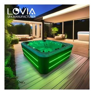 Luxury Balboa Spa Factory Bañera de hidromasaje para exteriores Spa Baño de spa independiente Bañera de hidromasaje exterior con 50 chorros - Product Image 1