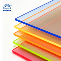 Lámina de PMMA Acrílica Fundida de Alta Claridad, Transparente, Coloreada, Esmerilada y Duradera para Decoración de Muebles, 3 mm