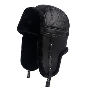 Da Trapper mùa đông Faux Fur hat Nga Chiến Dịch ushanka với vành tai ngoài trời ấm áp - Product Image 3
