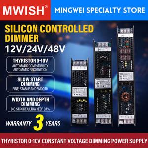 MWISH Série TG SCR Triac 0-10V <span class=keywords><strong>Transformateur</strong></span> d'alimentation <span class=keywords><strong>LED</strong></span> à intensité variable <span class=keywords><strong>220V</strong></span> AC à <span class=keywords><strong>12V</strong></span> 24V DC pour l'éclairage - Product Image 2