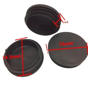 25* 25mm square rubber Material black anti slipping caps and furniture chair legs tips