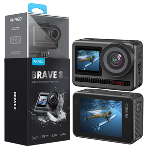 กล้องแอคชั่น AKASO Brave 8 4K60FPS ถ่ายภาพ 48MP หน้าจอสัมผัส กันน้ำ มุมกว้างพิเศษ ซูม 16 เท่า พร้อมระบบกันสั่น SuperSmooth - Product Image 1